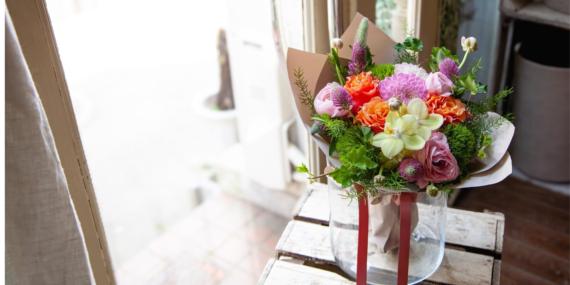 福井市の花屋、Baptisteです。おしゃれな花を配達します。プレゼントにフラワーギフトをどうぞ。